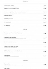 Menu Mer & Coquillage - Les plats, desserts, ...