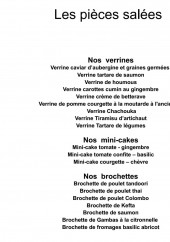 Menu Un Monde Gourmand - Les salées