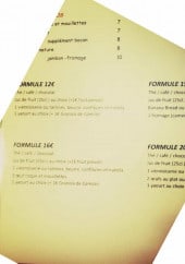 Menu Café de la Poste - Les formules