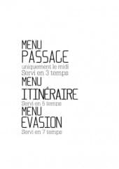 Menu Restaurant H - Les menus