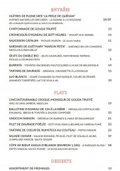 Menu Vins des pyrénées - Les entrées, plats et desserts