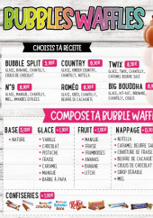 Menu Bubbles & Waffles - Bubble waffles personnalisé