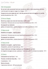 Menu Ciasa Mia - Plats d hiver