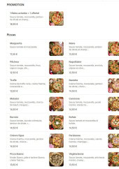 Menu Dolce Pizza - Promotion et pizzas