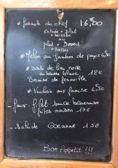 Menu L’ Annexe de La Petite Périgourdine - Un exemple d' ardoise