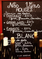 Menu La Montagne Sans Geneviève - Les vins