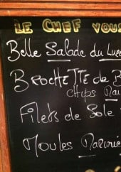 Menu Le Cercle Luxembourg - Les suggestions du chef 