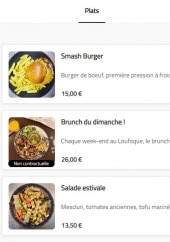 Menu Loufoque - Les plats