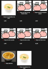 Menu Mirama - Potages