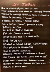 Menu Orphée - Exemple de menu