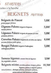 Menu Safran