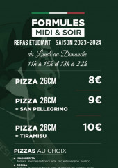 Menu Vita Nuova - Les pizzas