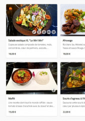 Menu Wiri Wiri - Les plats