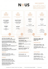 Menu Nous - A emporter