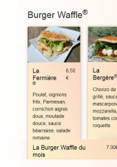 Menu The French Waffle - Burger Waffle
