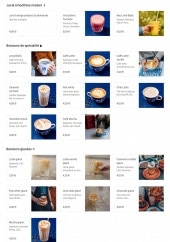 Menu Kozy Bosquet - Les boissons