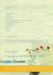 Menu Bevan Mat Café