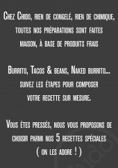 Menu Chido - Les informations sur le restaurant