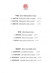 Menu Tang xuan - Les mille-feuilles de crêpe, panna cottas et laits double crème