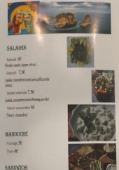 Menu Chez Anna - Les salades, manouches et sandwichs