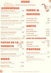 Menu Compadre - Les sandwichs, sides, softs, ....