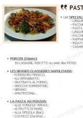 Menu Da Mimmo - Les pates