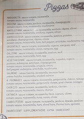 Menu East Bunker - Les pizzas