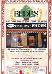 Menu Ehden - Carte et menu Ehden Paris 10