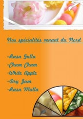 Menu Ganesha Sweets - specialites du nord