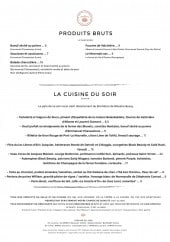 Menu Les Résistants - viandes, cuisine du soir