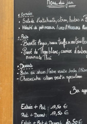 Menu Ma tartine dans ta cuisine - Exemple de menu