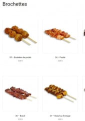 Menu Nagatomi - Les brochettes 