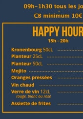 Menu Ô P’ti Paris - Happy hour