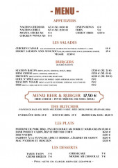 Menu The Hideout - Les menus
