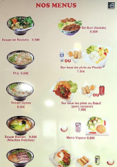 Menu Au Phénix d'Or - Les menus