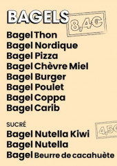 Menu Bagel Club - Les menus, sides et bagels