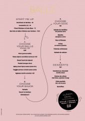 Menu Balls - La carte