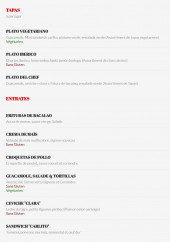 Menu Havanita - Les tapas et entrées