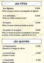 Menu Kyobashi - Les pâtes, quiches