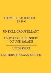 Menu L'Alicheur - Les formules