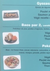 Menu La French Poke - Les gyozas, baos et pokés