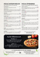 Menu La Pizza de Nico - Les pizzas