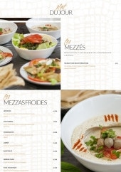 Menu Les Passagers De Beyrouth - Les mezzés et mezzas froides