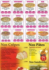Menu O Pacha - Les pizzas, les crêpes, les pâtes et les sandwichs