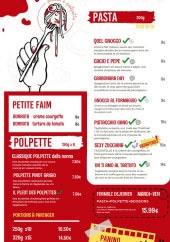 Menu Pasta & Polpette - Pasta, petites faims et desserts,...