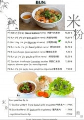 Menu Pho 168 - Les buns
