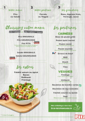 Menu Pita Pit - Menus, extras, boissons,...