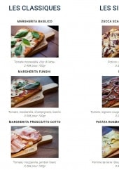 Menu Pizza Di Loretta - Les pizzas classiques et signatures page 1