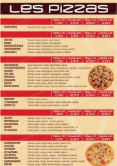 Menu FM Pizzas - Pizzas et tex mex