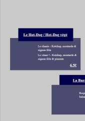 Menu La Revanche - Les snacks